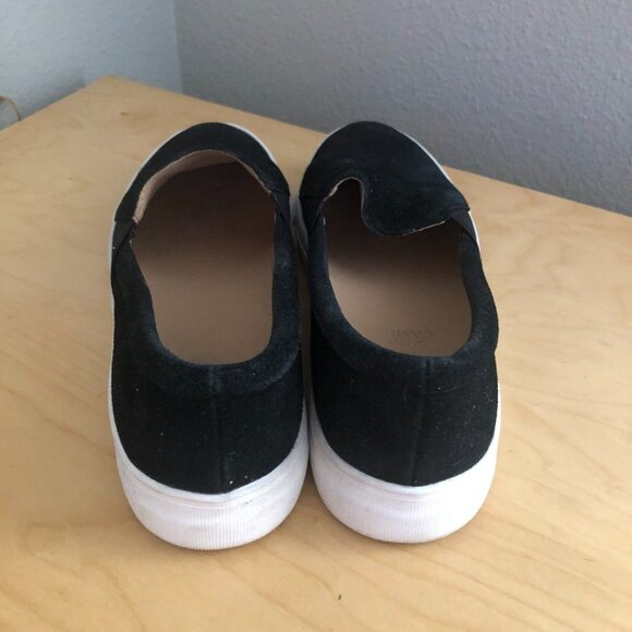Vince Camuto Korli Suede Slip On Sneakers Women's size US 8.5 Black Platform - Picture 5 of 10